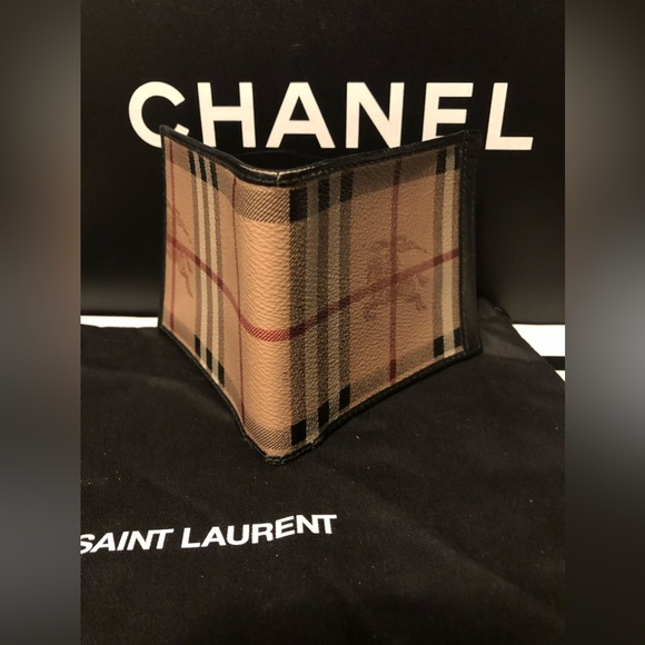 Auth Used Men’s Burberry check Nova Wallet Black - Picture 9 of 11